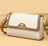 حقيبة يد نسائية بحزام طويل قابل للتعديل صغيرة الحجم لون اوف وايت مع جملي - KSA